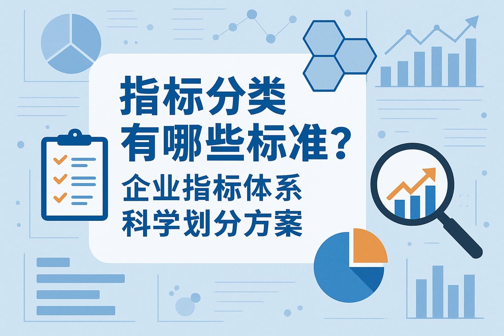 指标分类有哪些标准？企业指标体系科学划分方案