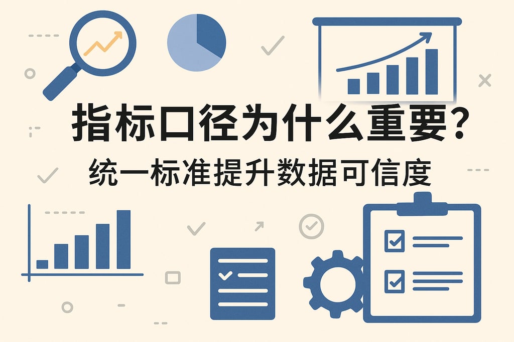 指标口径为什么重要？统一标准提升数据可信度