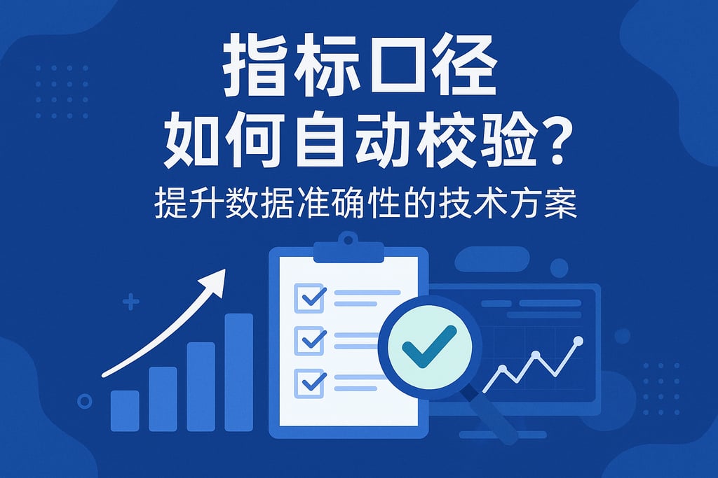 指标口径如何自动校验？提升数据准确性的技术方案