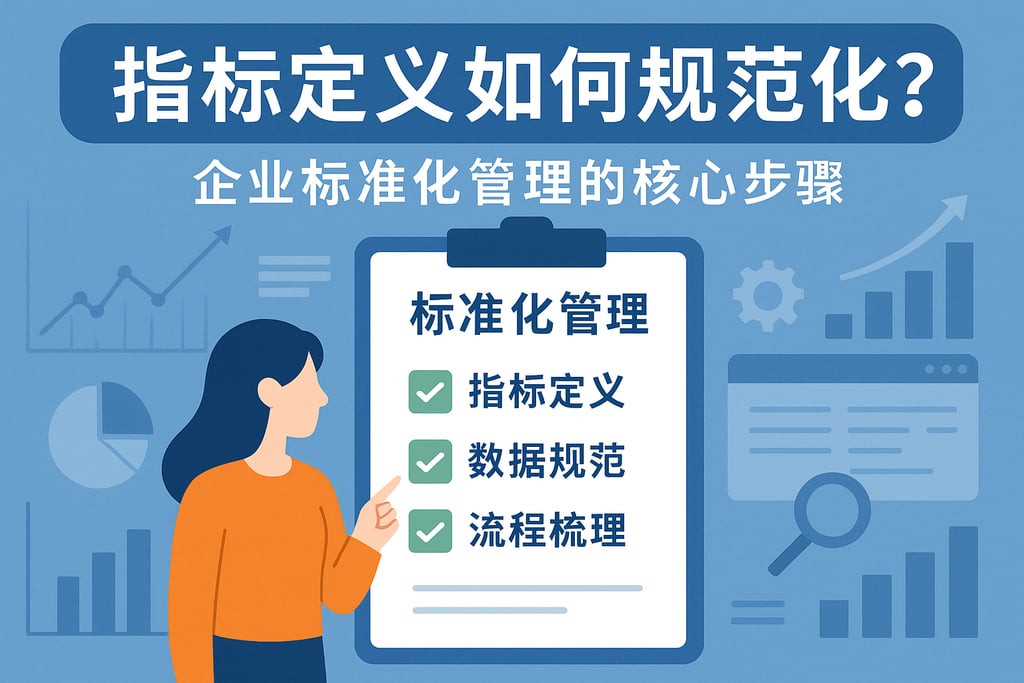指标定义如何规范化？企业标准化管理的核心步骤
