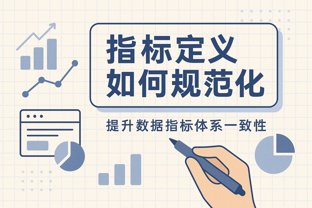 指标定义如何规范化？提升数据指标体系一致性
