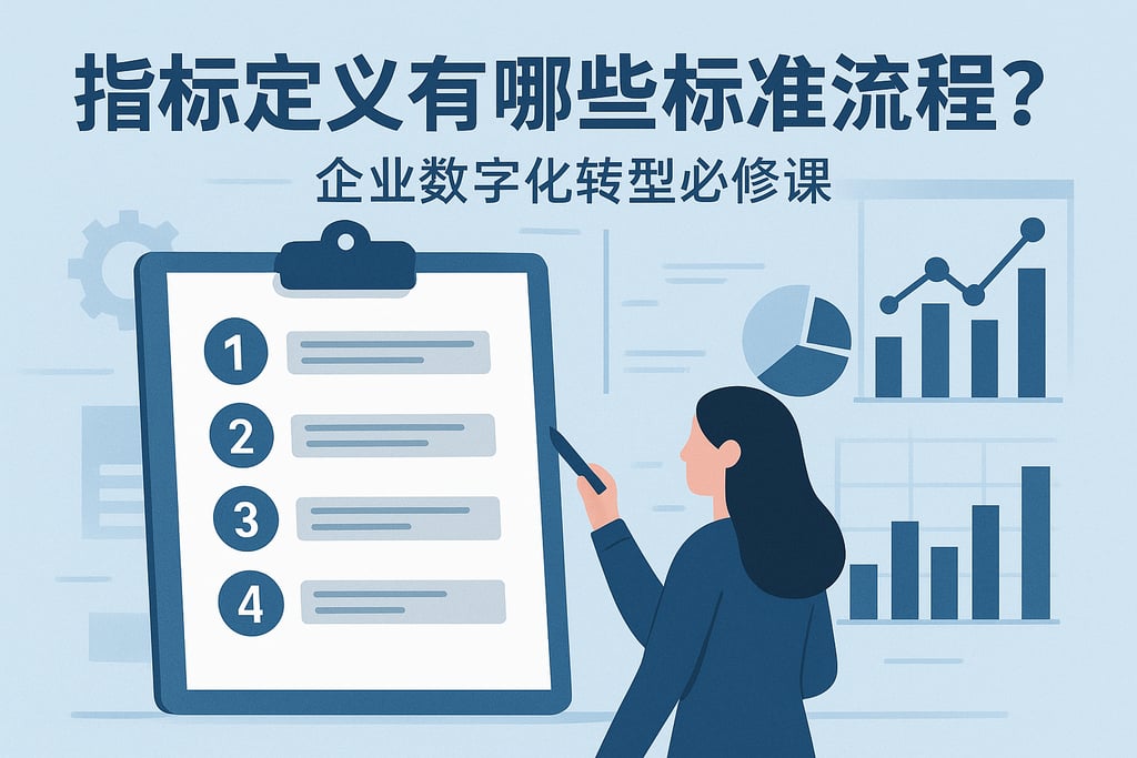 指标定义有哪些标准流程？企业数字化转型必修课