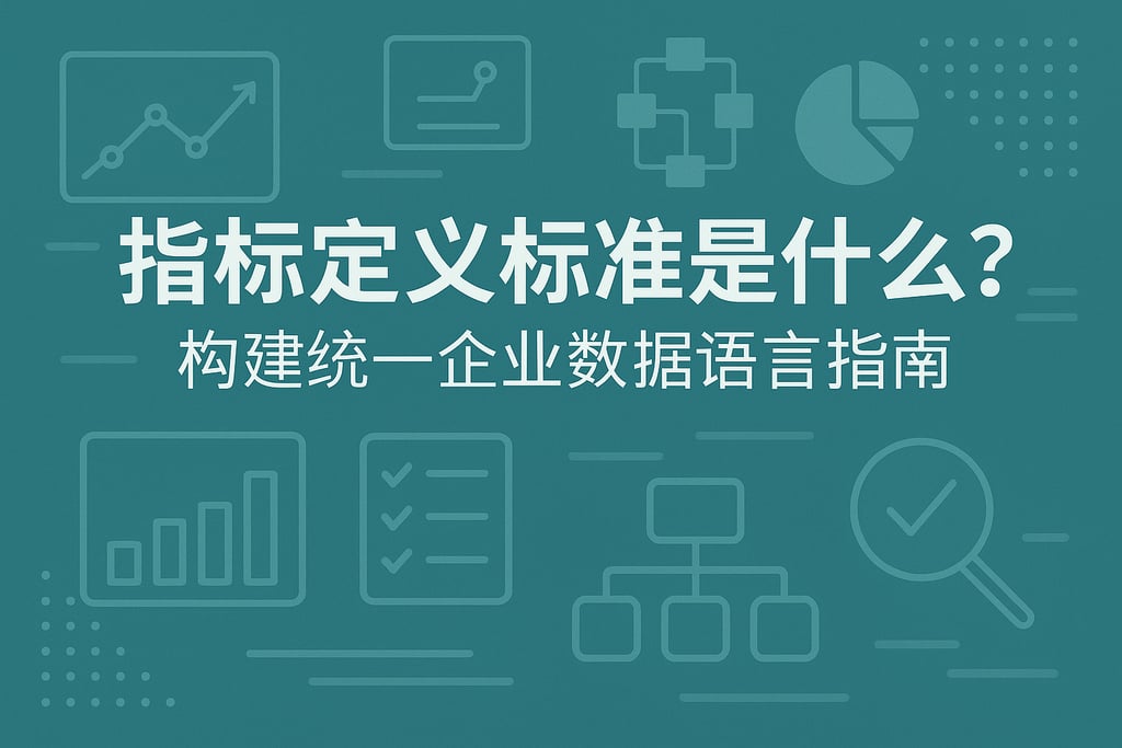 指标定义标准是什么？构建统一企业数据语言指南