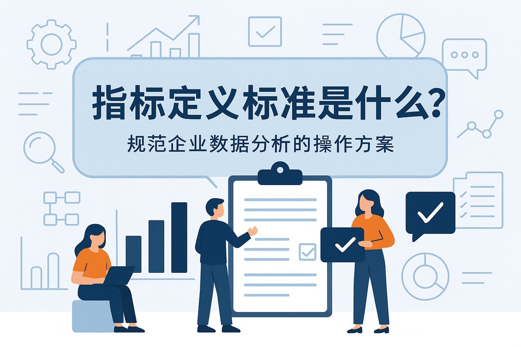 指标定义标准是什么？规范企业数据分析的操作方案