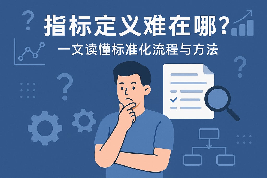 指标定义难在哪？一文读懂标准化流程与方法