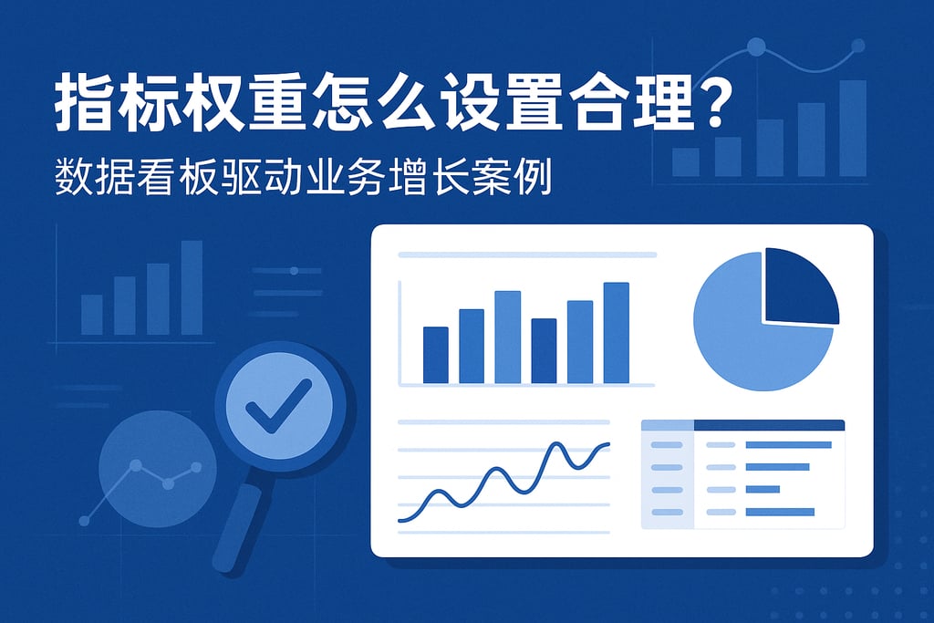 指标权重怎么设置合理？数据看板驱动业务增长案例