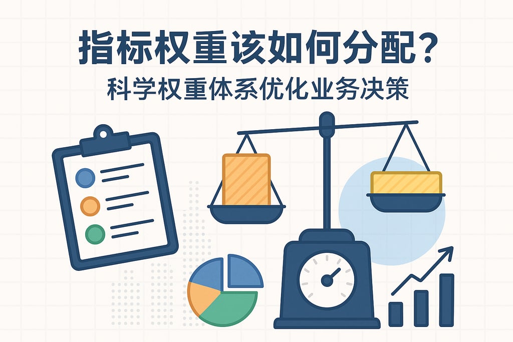 指标权重该如何分配？科学权重体系优化业务决策