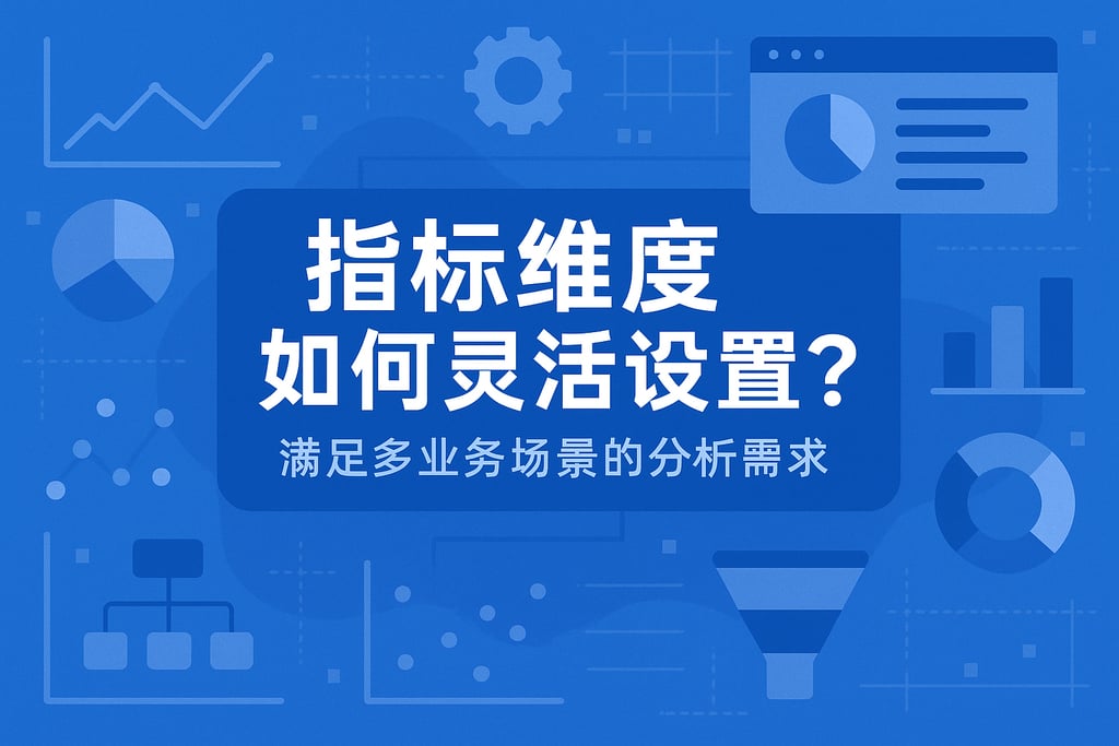 指标维度如何灵活设置？满足多业务场景的分析需求