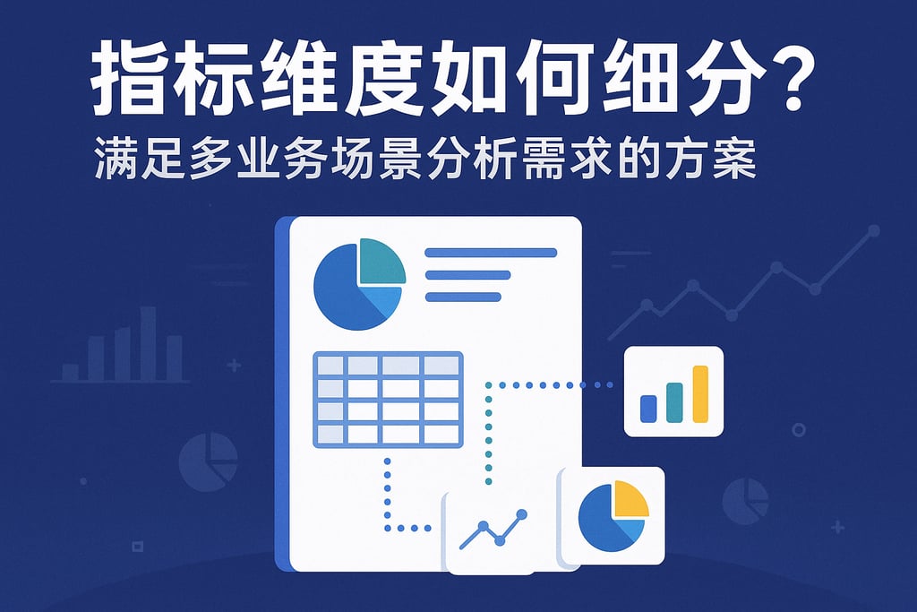 指标维度如何细分？满足多业务场景分析需求方案