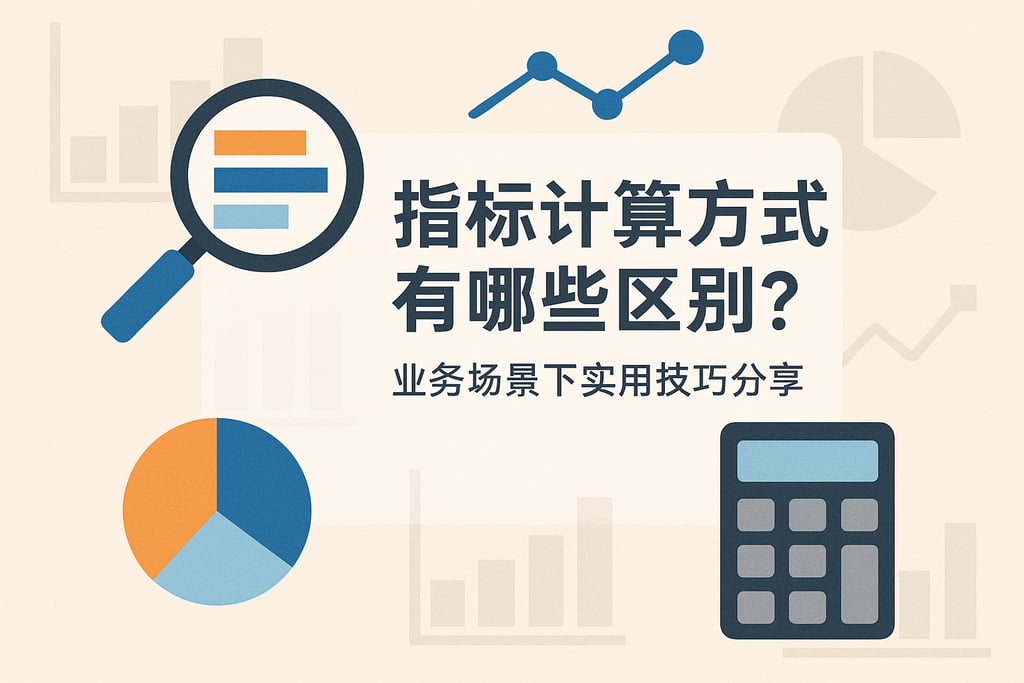 指标计算方式有哪些区别？业务场景下实用技巧分享