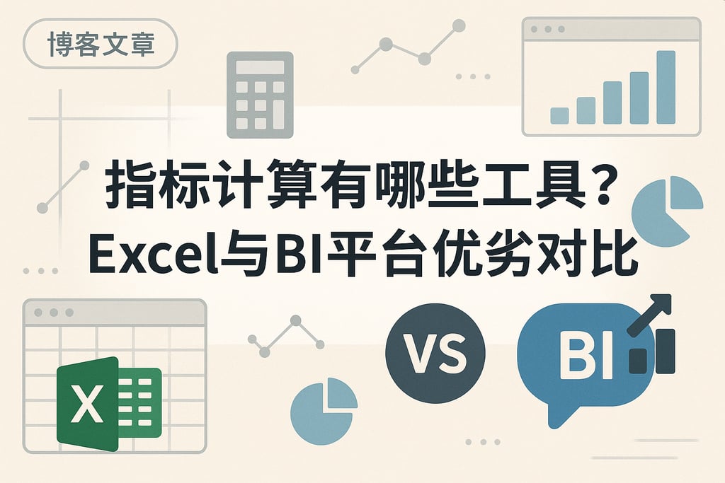 指标计算有哪些工具？Excel与BI平台优劣对比