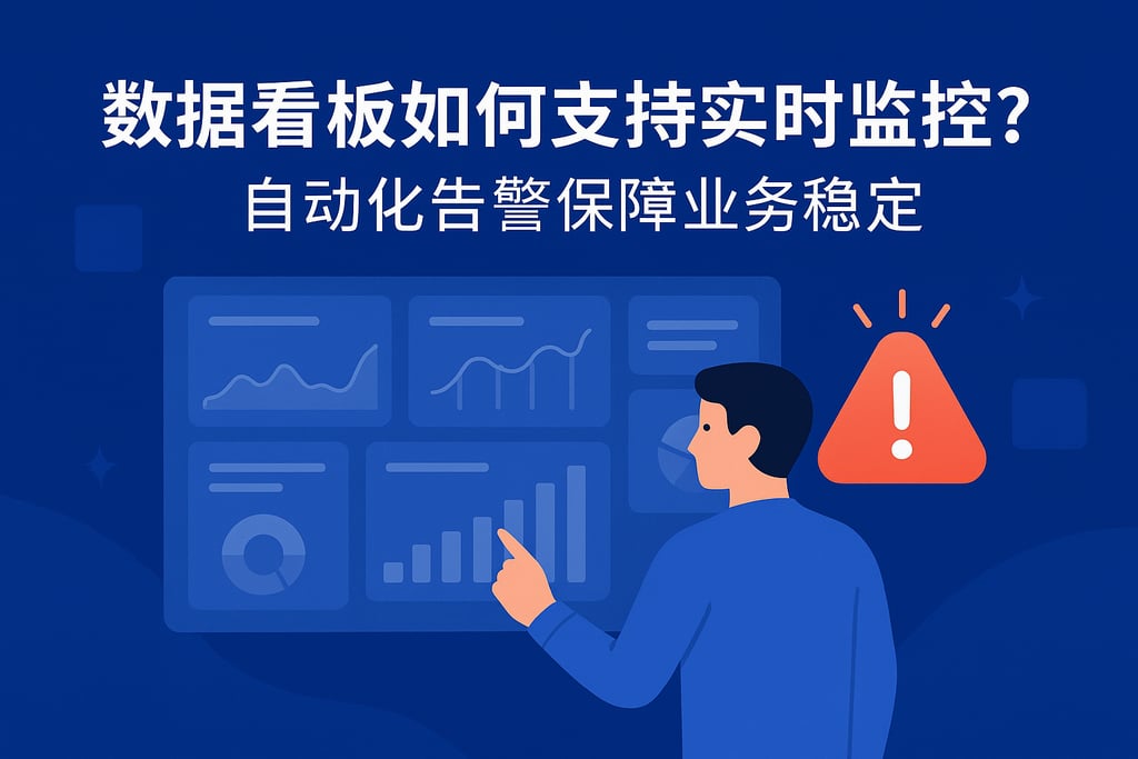 数据看板如何支持实时监控？自动化告警保障业务稳定