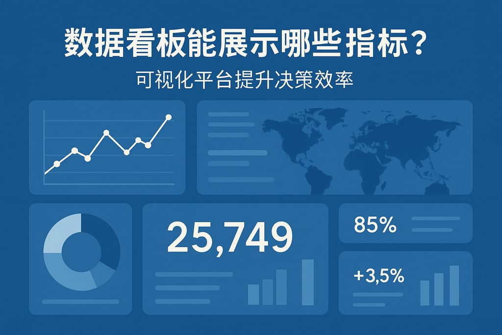 数据看板能展示哪些指标？可视化平台提升决策效率