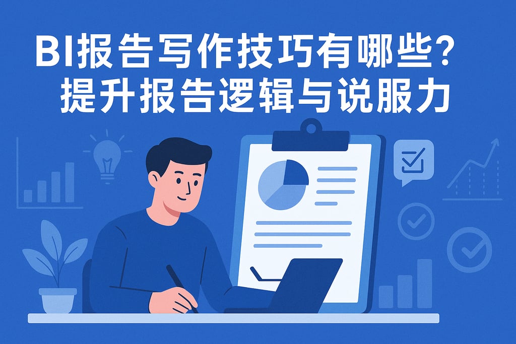 BI报告写作技巧有哪些？提升报告逻辑与说服力