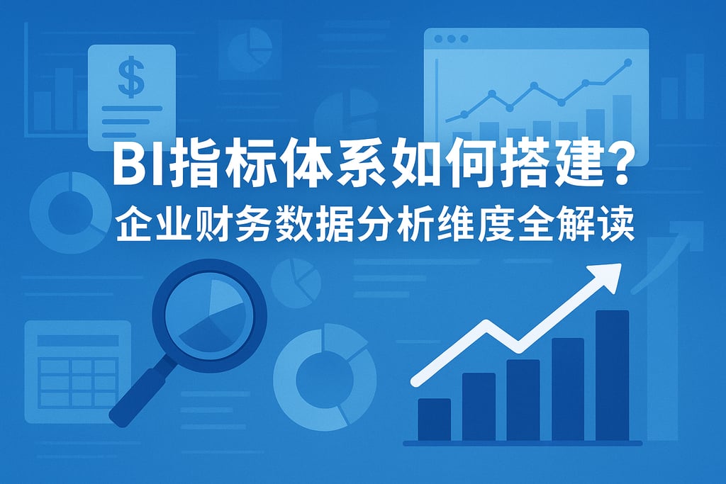 BI指标体系如何搭建？企业财务数据分析维度全解读