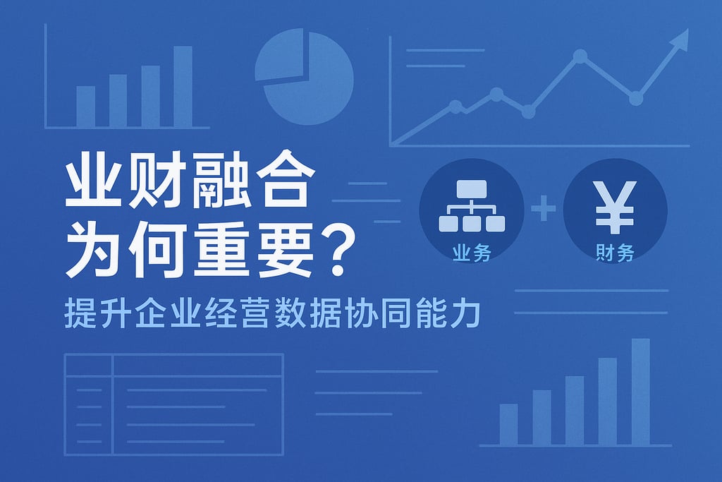 业财融合为何重要？提升企业经营数据协同能力