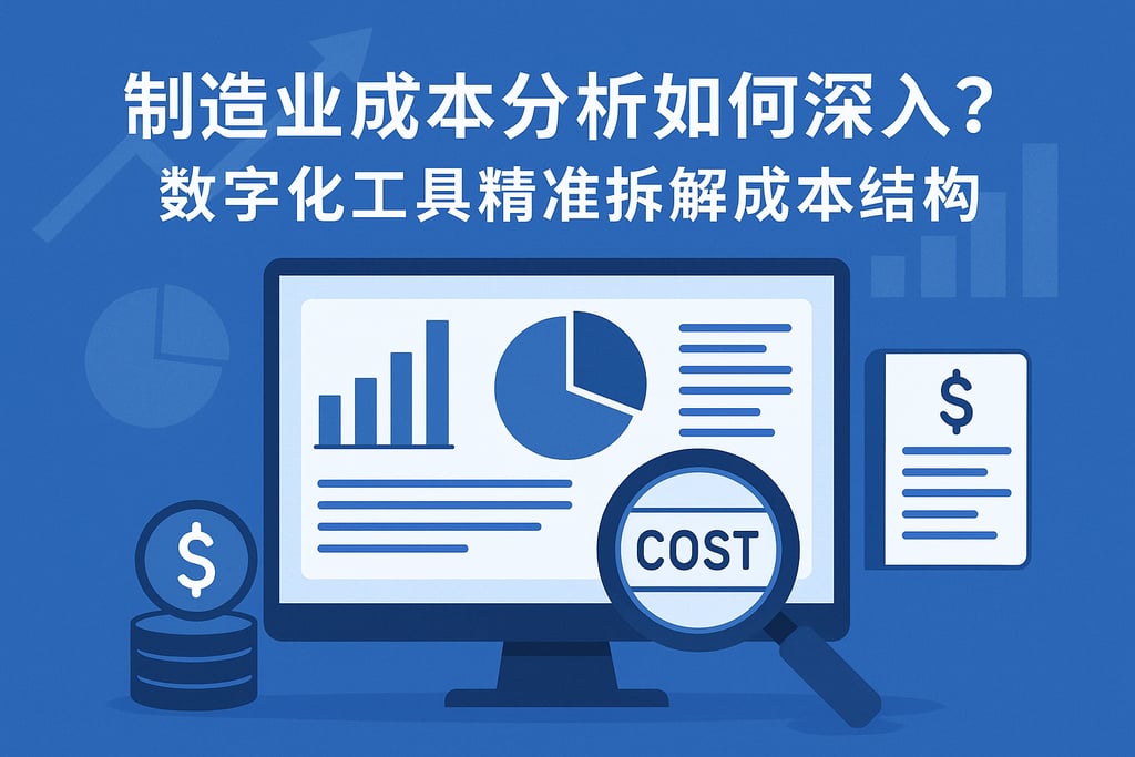 制造业成本分析如何深入？数字化工具精准拆解成本结构