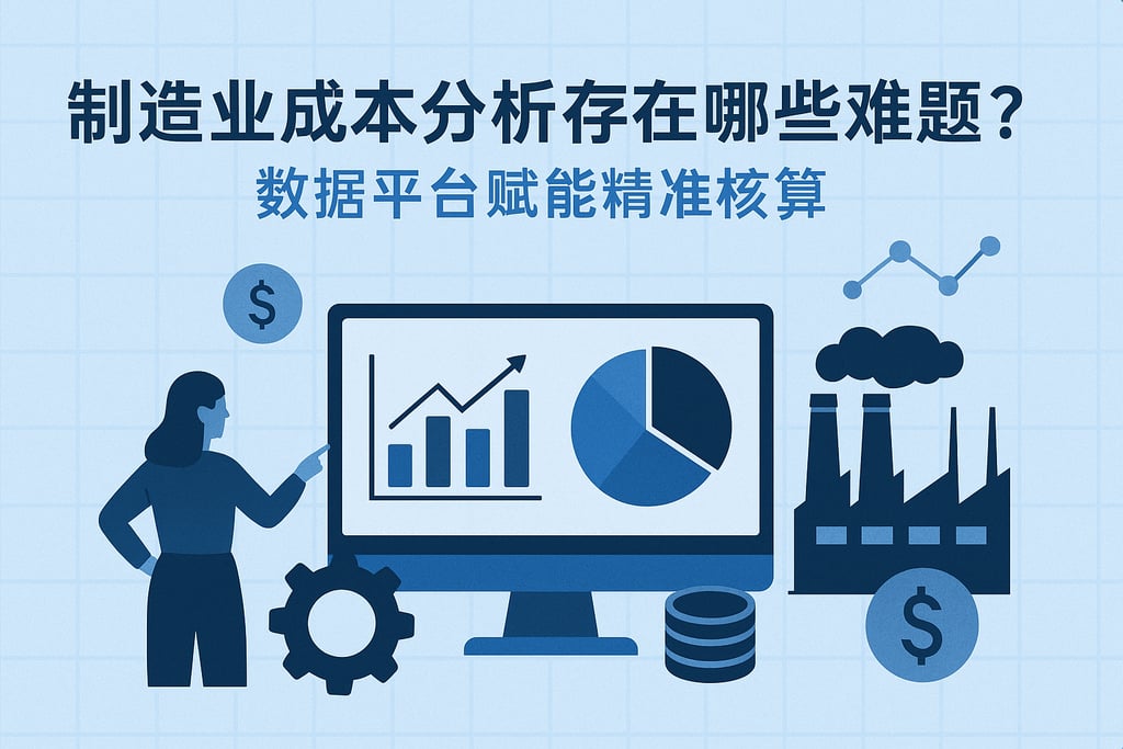 制造业成本分析存在哪些难题？数据平台赋能精准核算