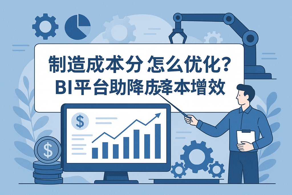 制造业成本分析怎么优化？BI平台助力降本增效
