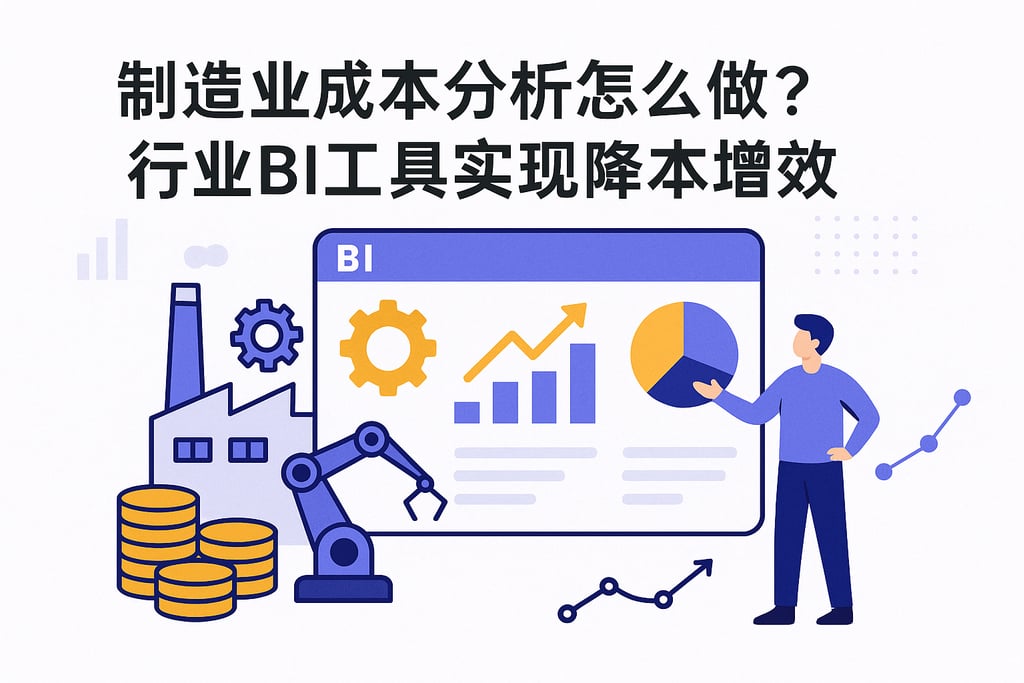 制造业成本分析怎么做？行业BI工具实现降本增效