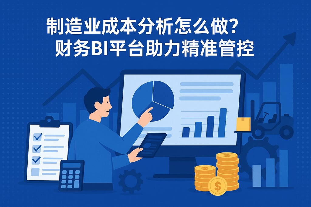 制造业成本分析怎么做？财务BI平台助力精准管控