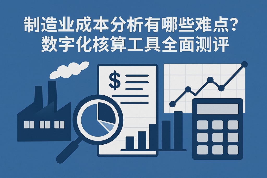 制造业成本分析有哪些难点？数字化核算工具全面测评