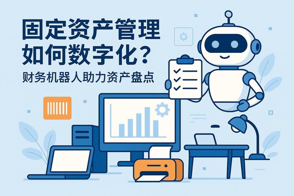 固定资产管理如何数字化？财务机器人助力资产盘点
