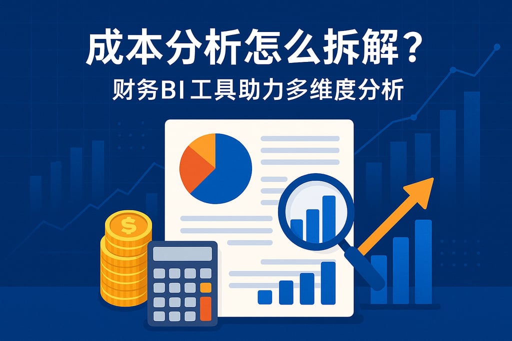 成本分析怎么拆解？财务BI工具助力多维度分析