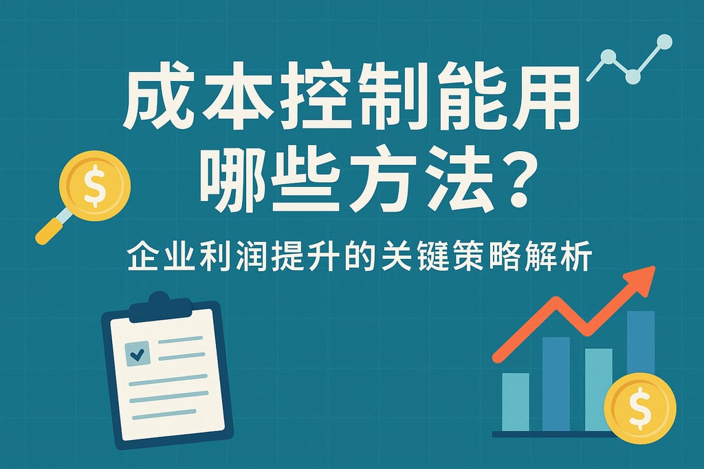 成本控制能用哪些方法？企业利润提升的关键策略解析