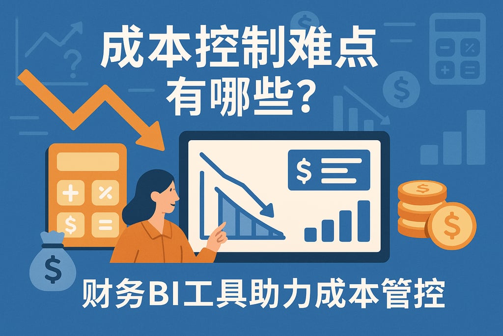 成本控制难点有哪些？财务BI工具助力成本管控