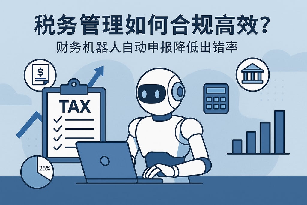 税务管理如何合规高效？财务机器人自动申报降低出错率