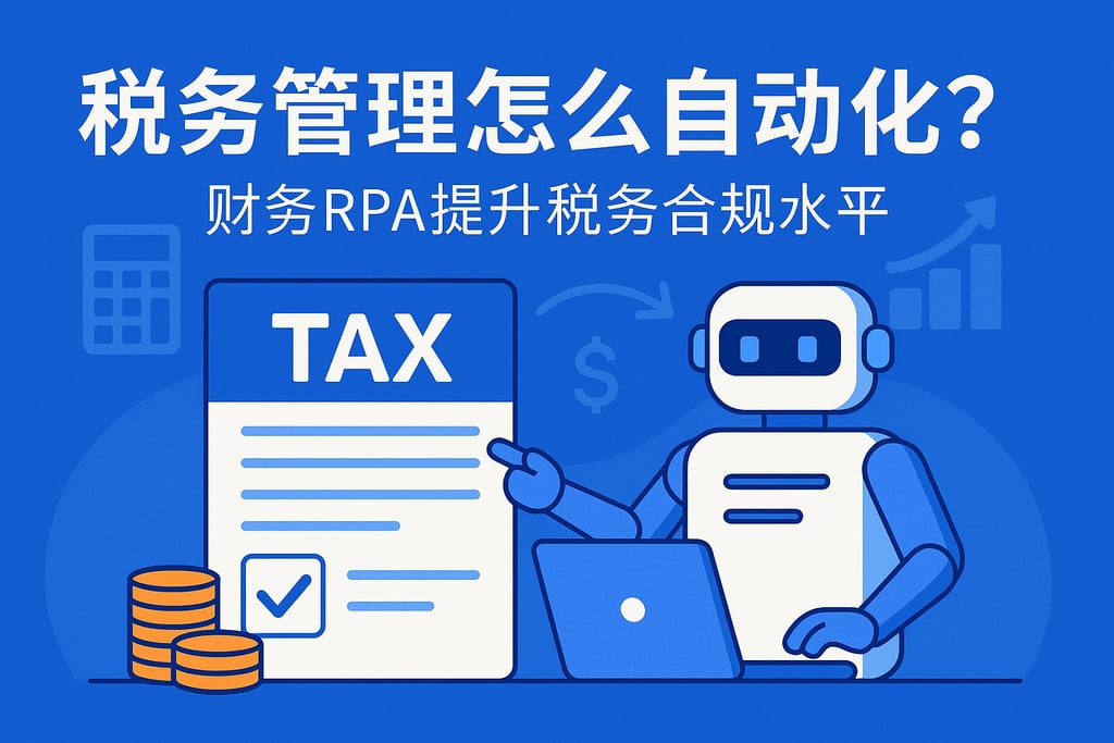 税务管理怎么自动化？财务RPA提升税务合规水平