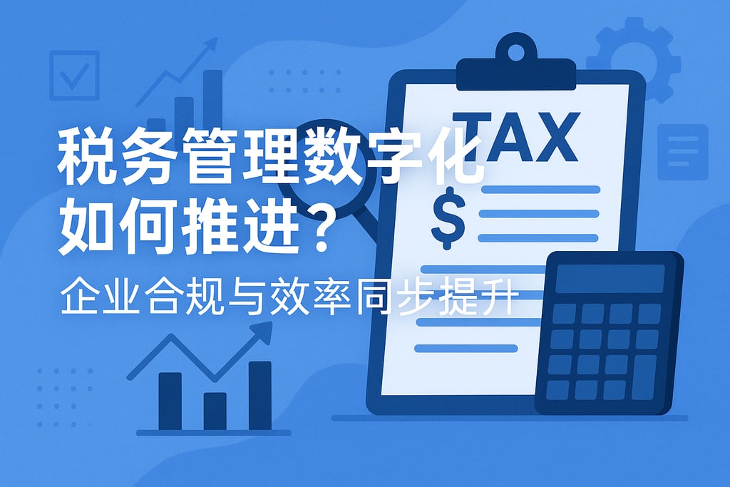 税务管理数字化如何推进？企业合规与效率同步提升
