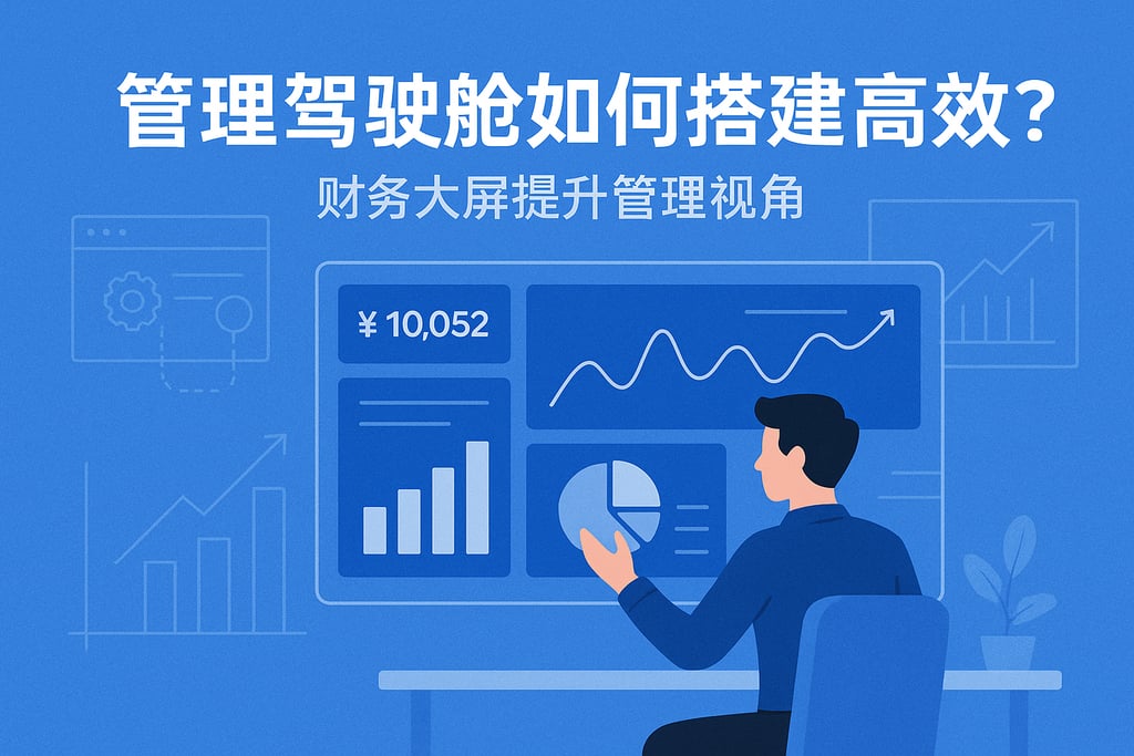 管理驾驶舱如何搭建高效？财务大屏提升管理视角