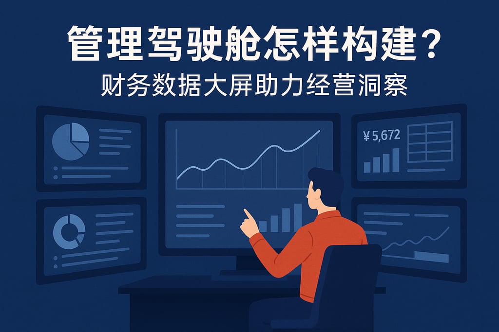 管理驾驶舱怎样构建？财务数据大屏助力经营洞察