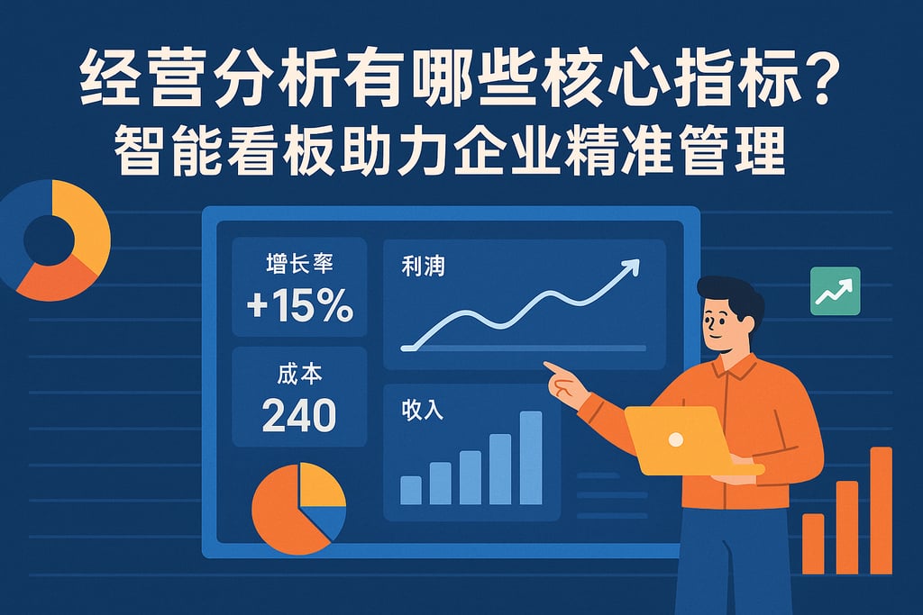 经营分析有哪些核心指标？智能看板助力企业精准管理