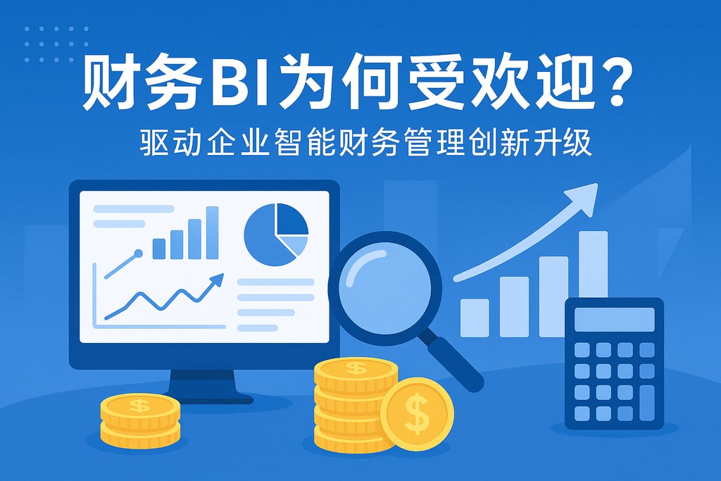财务BI为何受欢迎？驱动企业智能财务管理创新升级