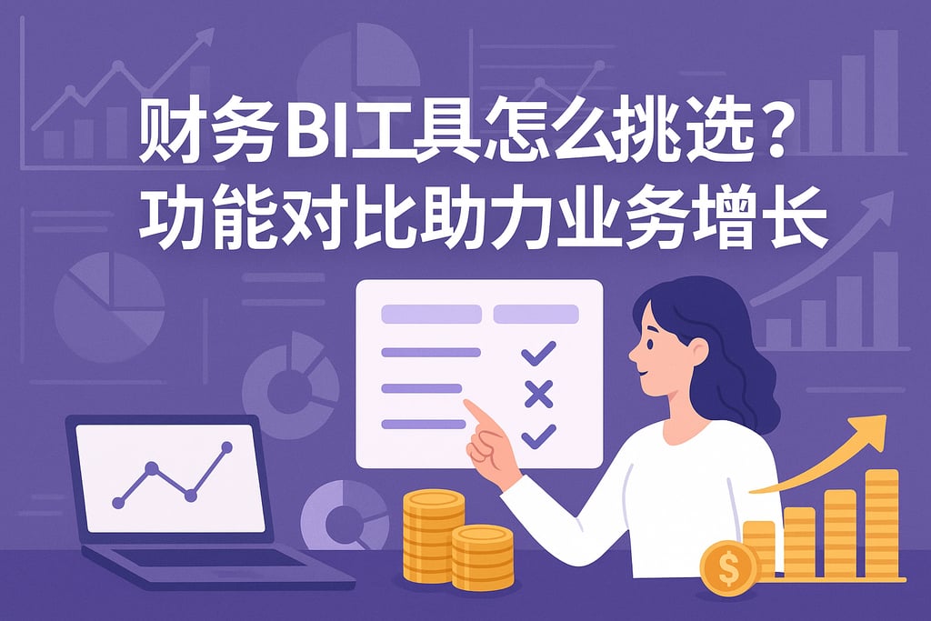 财务BI工具怎么挑选？功能对比助力业务增长
