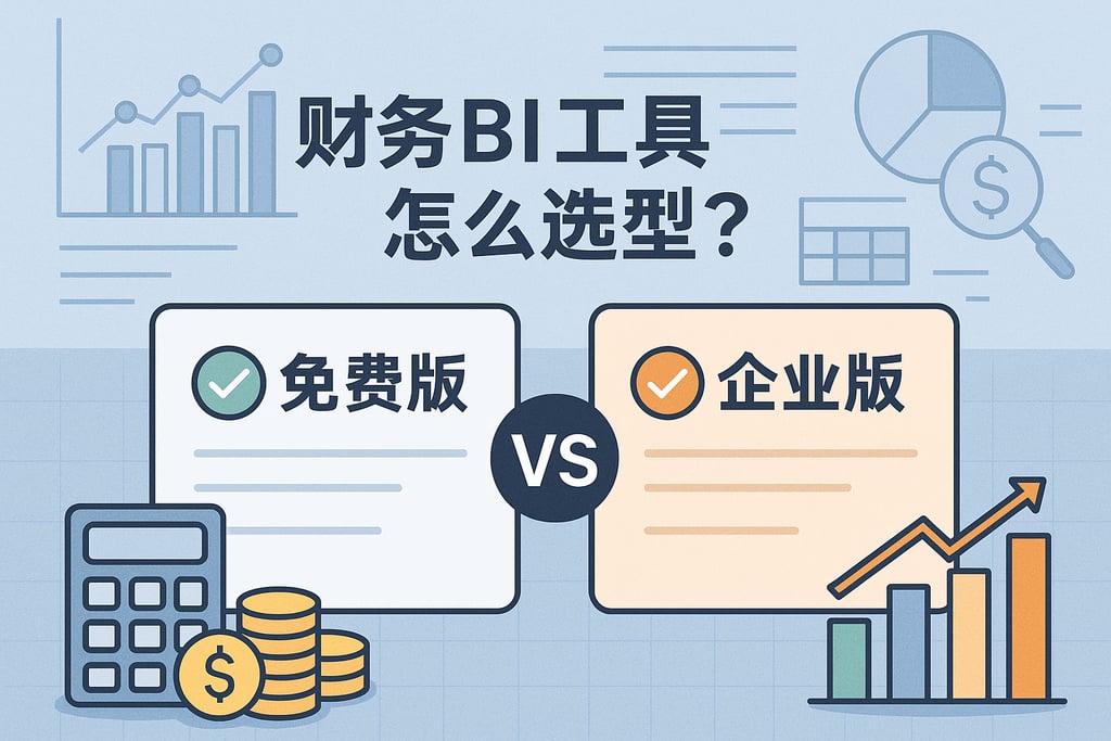 财务BI工具怎么选型？免费版与企业版功能对比