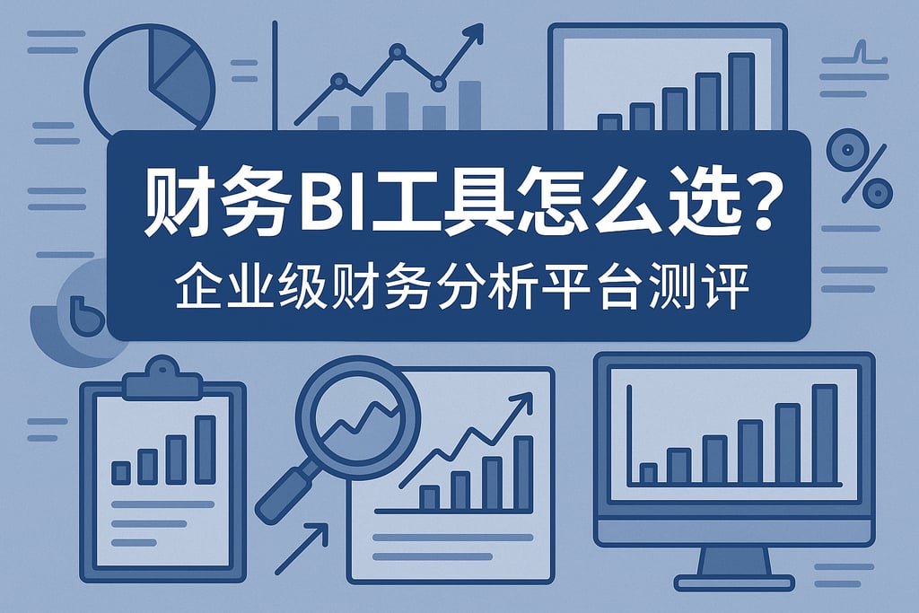 财务BI工具怎么选？企业级财务分析平台测评