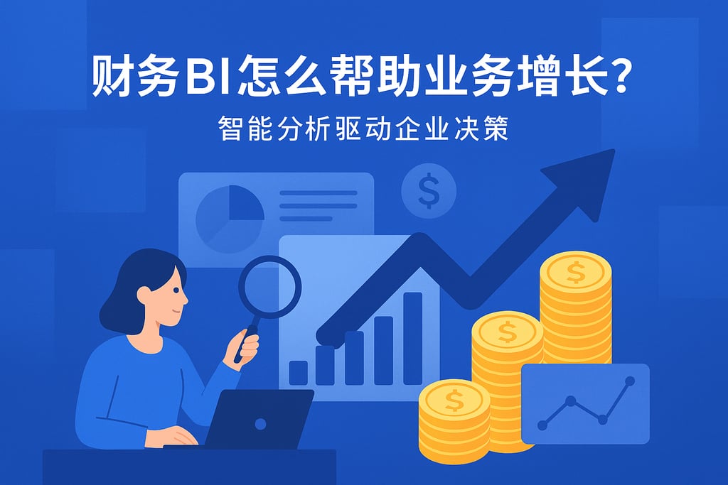 财务BI怎么帮助业务增长？智能分析驱动企业决策