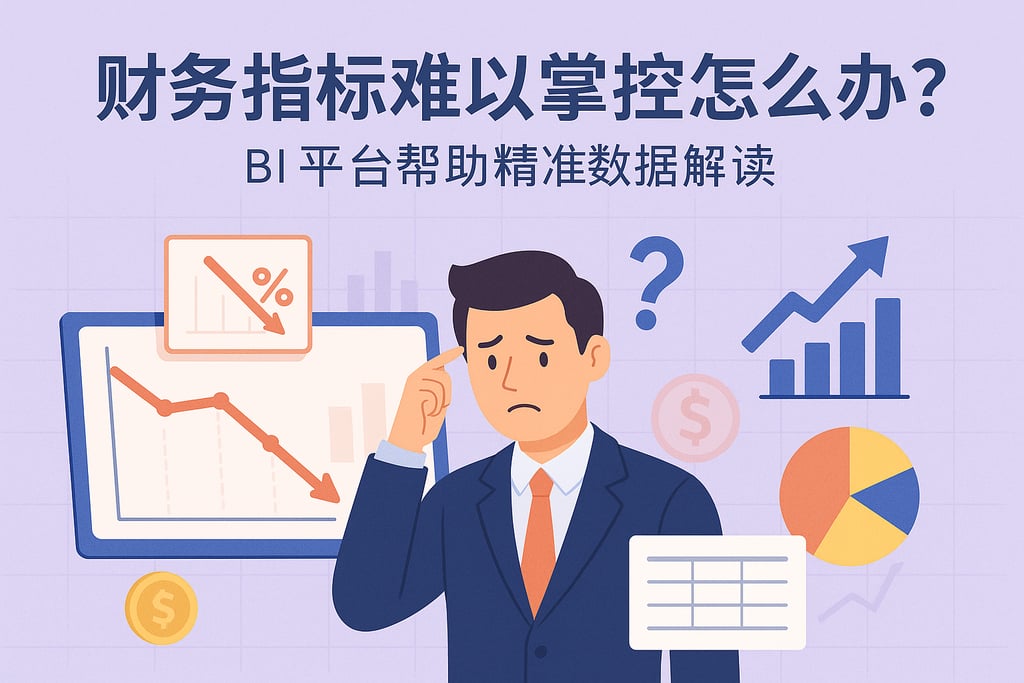 财务指标难以掌控怎么办？BI平台帮助精准数据解读