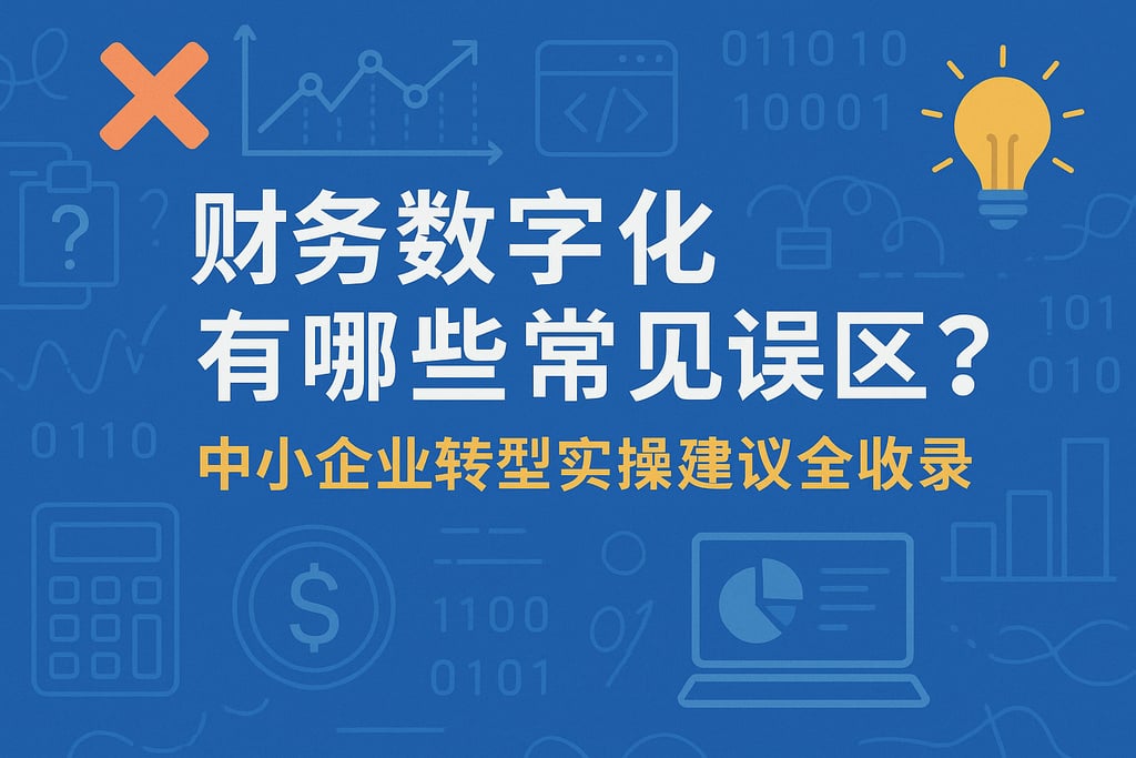 财务数字化有哪些常见误区？中小企业转型实操建议全收录
