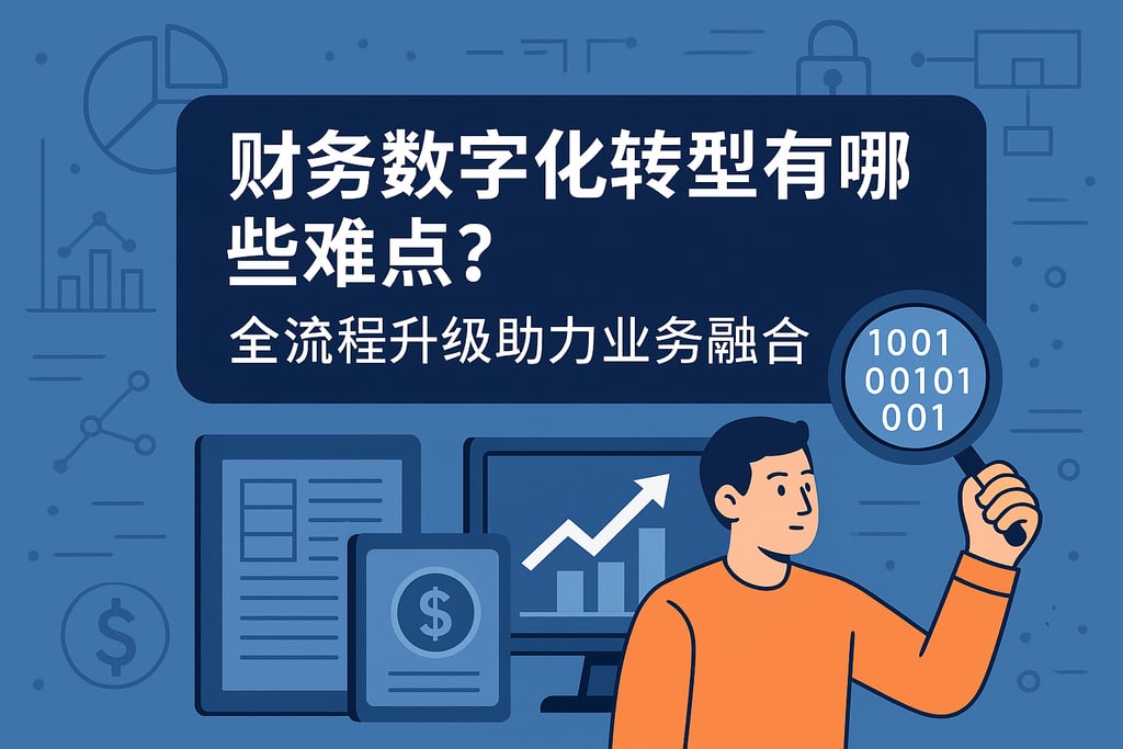 财务数字化转型有哪些难点？全流程升级助力业务融合