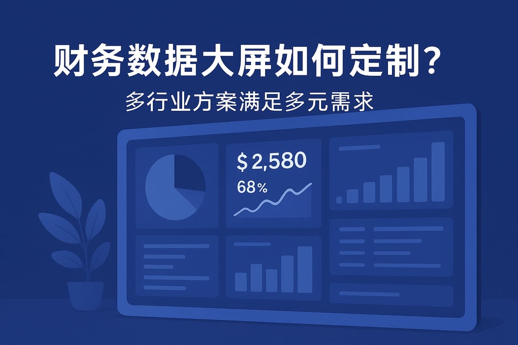 财务数据大屏如何定制？多行业方案满足多元需求