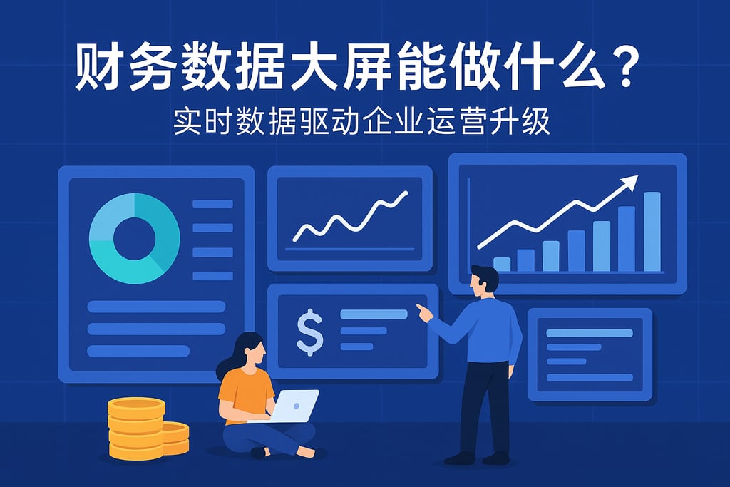 财务数据大屏能做什么？实时数据驱动企业运营升级