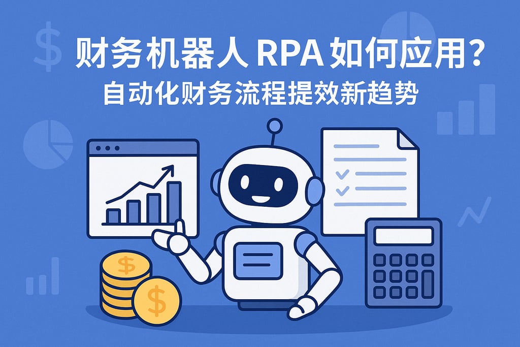 财务机器人RPA如何应用？自动化财务流程提效新趋势