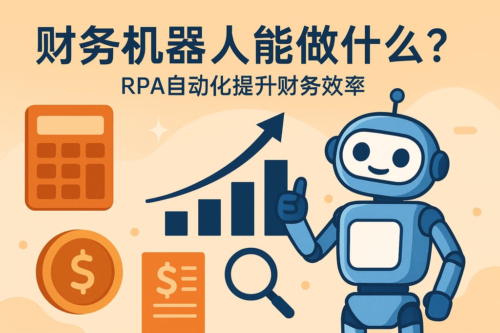 财务机器人能做什么？RPA自动化提升财务效率