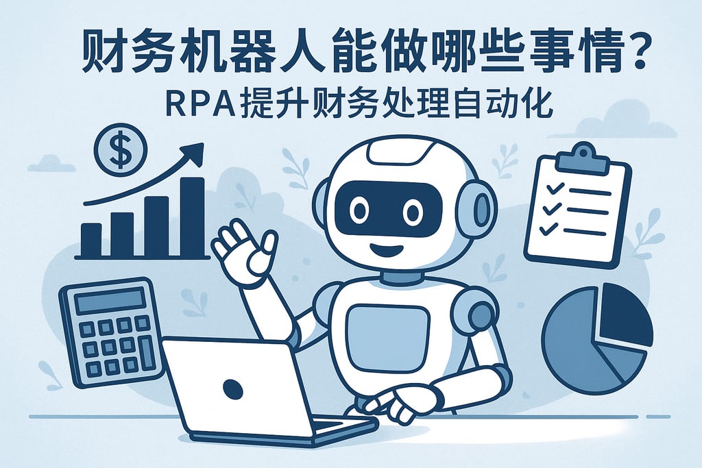 财务机器人能做哪些事情？RPA提升财务处理自动化