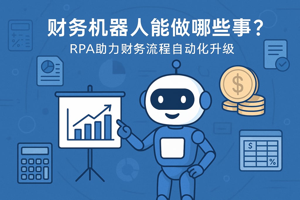 财务机器人能做哪些事？RPA助力财务流程自动化升级